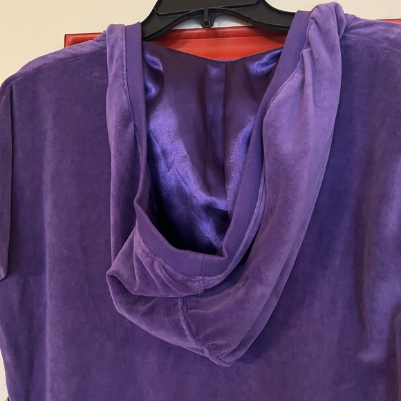 Vintage purple Eckored velvet dress - Picture 5 of 6